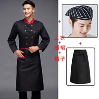 Черный фартук, шапка