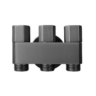 潜水艇官方旗舰店一进三出角阀三出水龙头黄铜三通分水阀喷枪套装