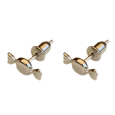 LLab s925 食物系列甜蜜下午茶甜甜圈/蝴蝶面/小糖果耳钉 多款