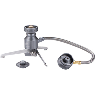 柯曼火箭炉支架汽灯架长气款扁气延长款一体炉便携式三脚转接头