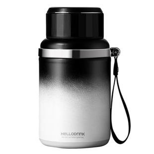 316不锈钢大容量保温杯短粗车载便携保温壶商务泡茶办公杯1000ml