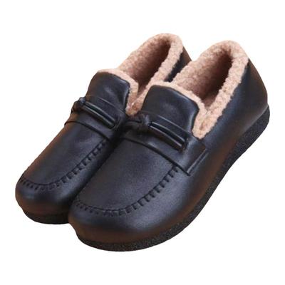 羊羔毛豆豆鞋小皮鞋软底轻便防滑