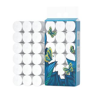 丝飘卫生纸卷纸家用实惠装整提纸巾无芯卷筒纸卫生间厕所厕纸手纸