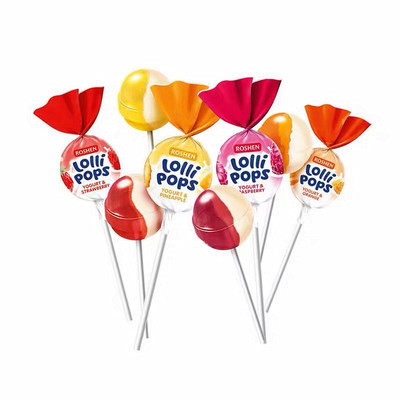 乌克兰进口如胜roshen果汁棒棒糖