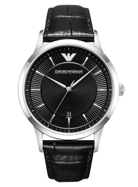 【秋季新品】Armani阿玛尼手表商务男款皮带石英腕表AR11826
