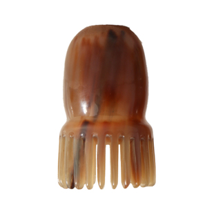 牛谷之森牛角头部按摩梳子章鱼宽齿梳洗头刷小巧便携洗漱梳角尖梳