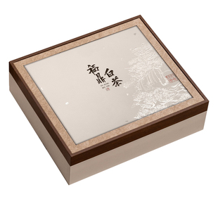 福鼎白茶盒子包装寿眉白牡丹茶叶300克350克高档礼物品茶饼空礼盒
