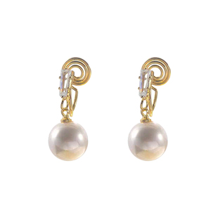 「珠光曲」法式复古珍珠耳夹无耳洞女时尚气质高级感耳坠爆款耳环
