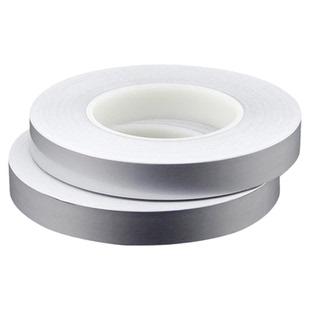 绝缘不导电麦拉铝箔胶带耐高温FFC线束干扰屏蔽银色遮光铝箔胶带