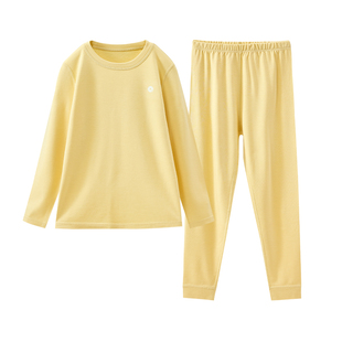 【中暖】Q21小暖皮山茶油儿童内衣套装圆领男女孩亲子保暖A类秋衣