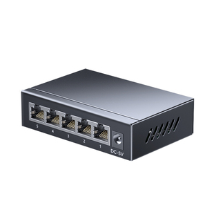 山泽千兆交换机5/8五口poe供电网络路由器2.5g网线宽带家用网口多接口转换监控专用扩展6/7/10口分流分线器