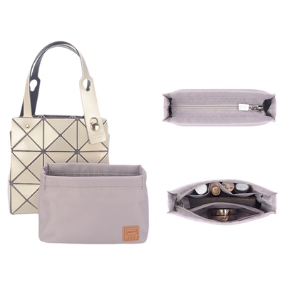 适用于lssey Miyake三宅一生新款钻石包带拉链内胆收纳整理包中包