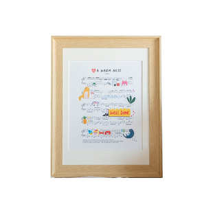 实木相框挂墙4k8k水彩素描a3a4纸拼图方形定制复古画框架装裱木质