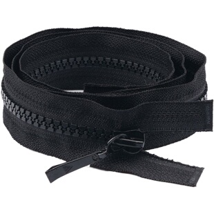 正品三力牌5号单头开尾树脂拉链带锁防滑大衣羽绒服睡袋长拉链