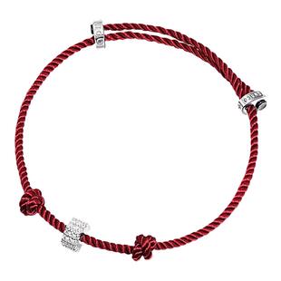 【新年礼物】APM Monaco马年情侣红绳尼龙本命年转运招财手链女
