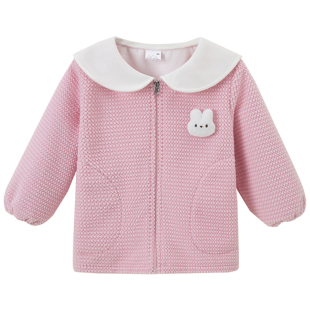 儿童罩衣长袖秋冬女童羽绒服防脏罩衫幼儿园吃饭围裙宝宝洋气护衣