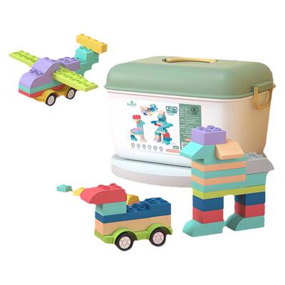 babygo宝宝软胶积木拼插可啃咬