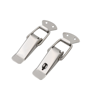 304不锈钢箱扣铁镀镍搭扣锁扣钣金工具箱搭扣弹簧鸭嘴扣工业箱扣