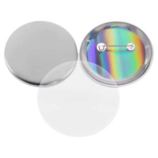 58MM圆形纸徽章机耗材马口铁吧唧荷兰针荷兰针日谷铁底塑料回形针