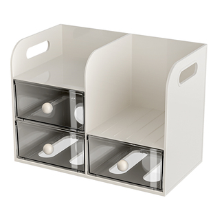 桌面收纳盒学生书本置物架书立架大容量书架办公室书桌上文具笔筒