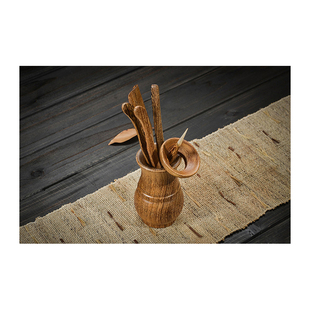 鸡翅木茶道六君子茶匙茶刀茶锥手工茶针茶漏茶夹茶则茶桶满额包邮