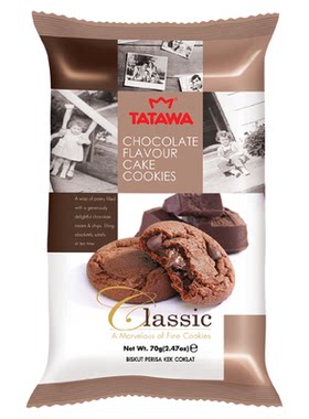 tatawa进口曲奇饼干爆浆夹心