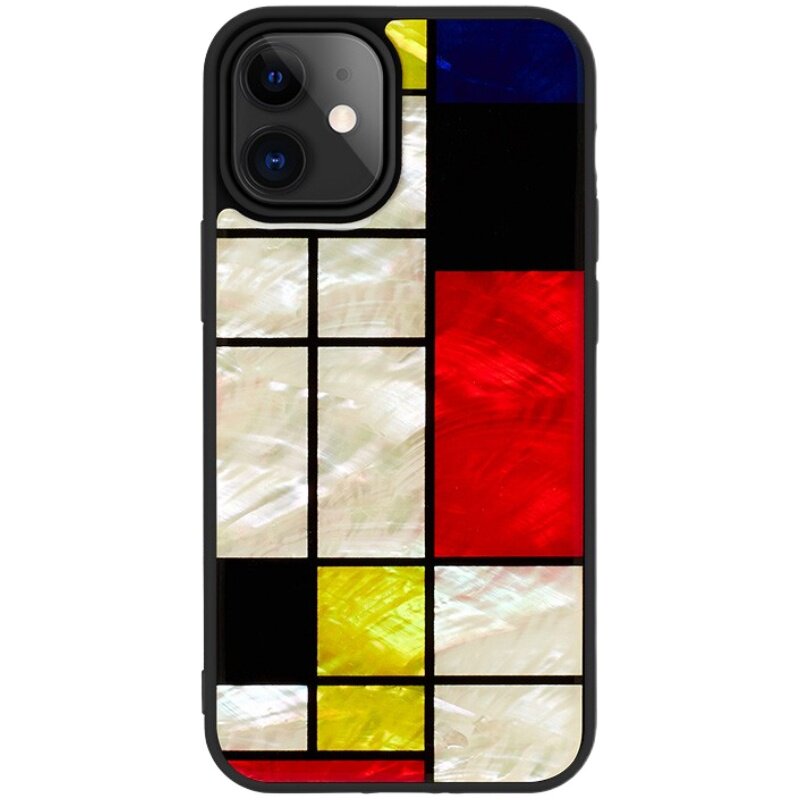 日本ikins韩国制造适用iPhone15promax/13pro12Max11/Xs蒙德里安进口手机壳2025新款保护
