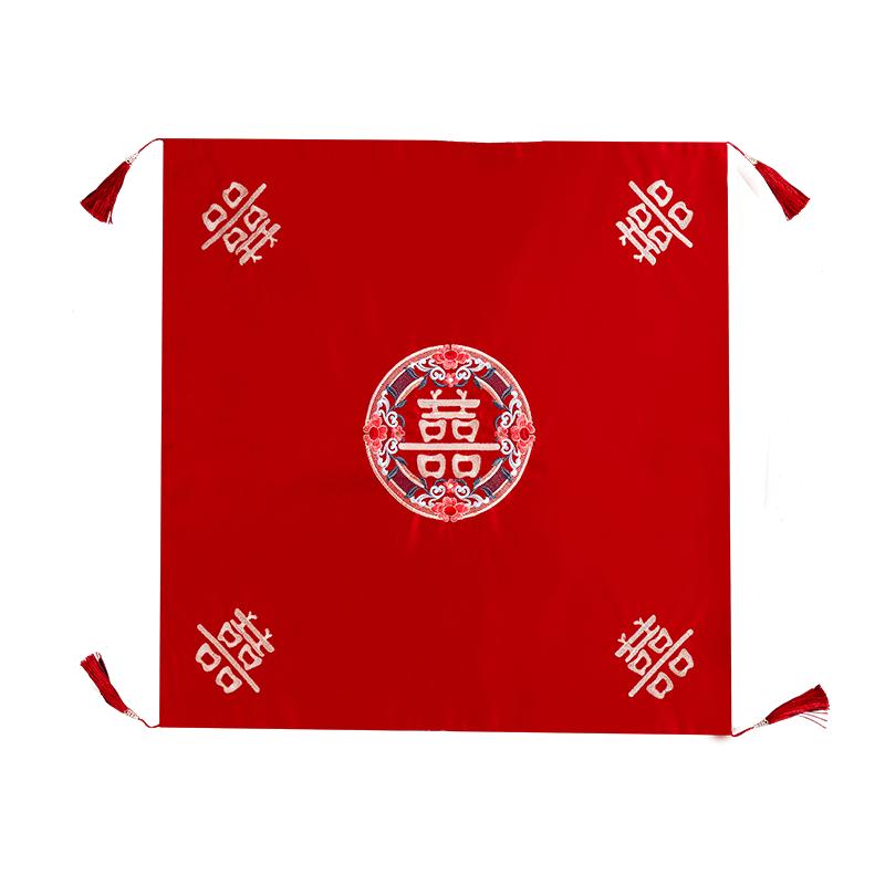 结婚包袱皮女方娘家嫁妆陪嫁套装喜盆包裹布新娘袱布婚庆用品大全