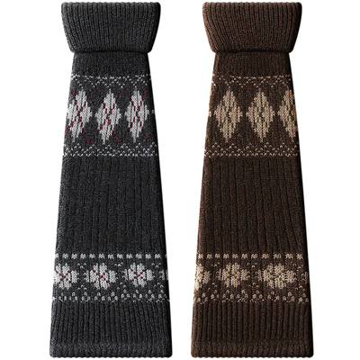 【复古费尔岛羊毛保暖】y2k袜套