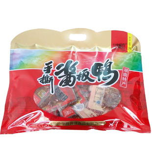与李湘食手撕酱板鸭418克 湖南特产开袋即食正宗香辣味零食大礼包