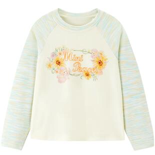 [抑菌]MINIPEACE太平鸟童装女童卫衣春季新款儿童甜美印花上衣