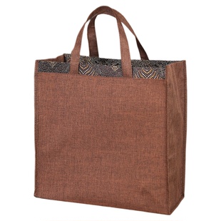 高级感麻布手提袋商务袋服装袋礼盒茶叶袋通用礼品袋可定制LOGO