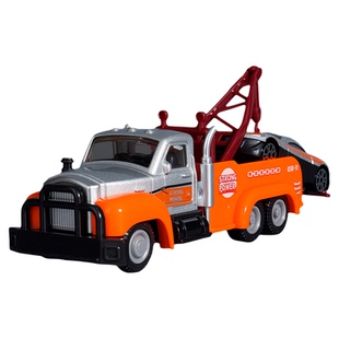 合金拖车玩具救援车男孩仿真车模儿童升降车玩具车金属工程小汽车