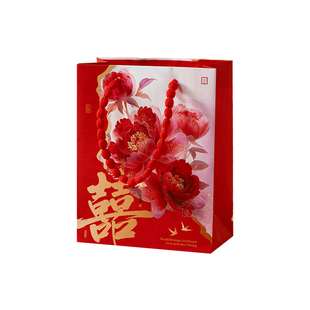 2025新款手提袋小众婚礼伴手礼盒空盒结特别的婚喜糖盒回礼高级感
