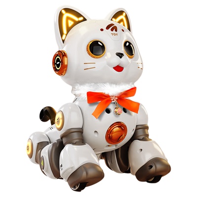 1-10儿童玩具智能机器猫男孩女孩宝宝礼物会叫走路电动遥控机器人