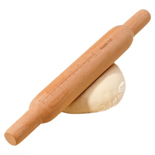 实木擀面杖家用食品级面棒擀面棍不粘擀皮棍擀面条饺子皮烘焙工具