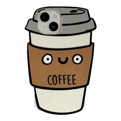 卡通可爱迷你咖啡适用苹果15promax手机壳趣味iphone16新款17创意11女款14promax硅胶13pro防摔手机套全包软