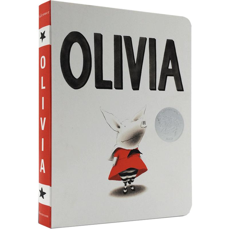 【送音频】奥莉薇Olivia纸板书进口英文原版吴敏兰绘本123书单推荐 凯迪克银奖培养创造力的思考 小屁孩大智慧 Ian Falconer