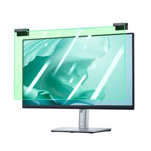 防蓝光电脑屏幕罩防辐射隔离挡板台式显示器保护屏高清绿光护眼笔记本抗疲劳液晶萤幕免贴简约亚克力悬挂贴膜