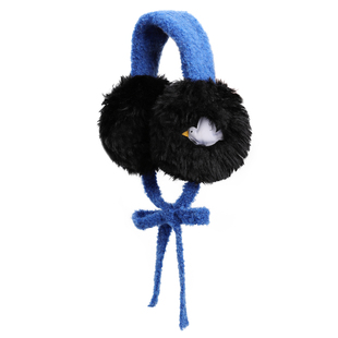 pocoblush【小鸟的悄悄话】毛绒耳罩女童冬季编织护耳保暖柔软