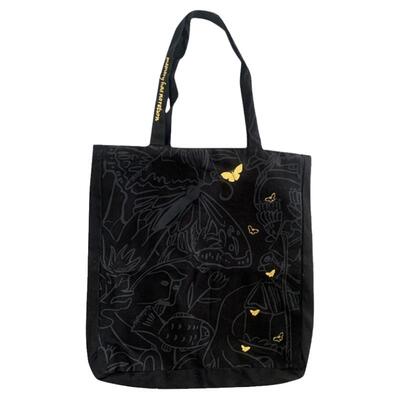 觉醒年代月下蝶影刺绣小清新女包