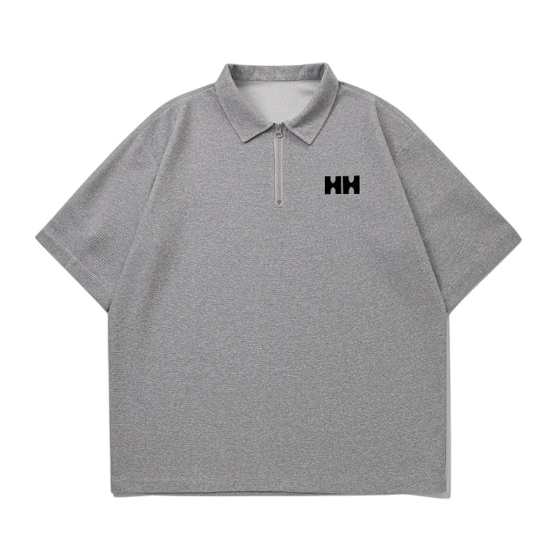 HH正品华夫格短袖POLO衫百搭