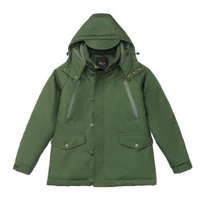 ak复古n3b户外脱卸帽中长棉服