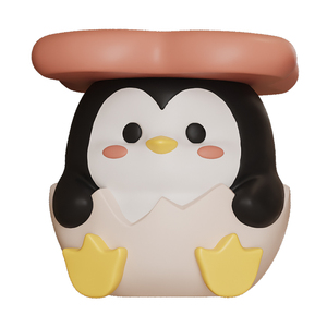 可爱企鹅凳子客厅落地摆件沙发边几创意家居装饰品新房子乔迁礼物