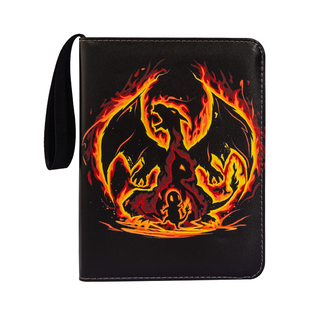 九宫格活页大容量皮质拉链集卡册四宫格宝可梦卡片卡牌收纳收藏册