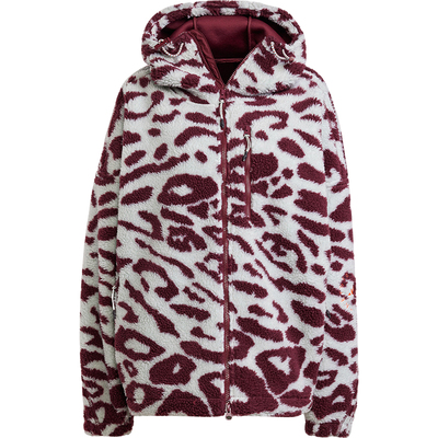 阿迪达斯女士宽松连帽夹克外套