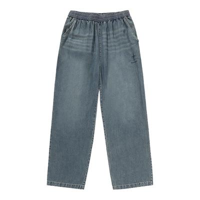 BJHG天丝薄款宽松直筒休闲牛仔裤