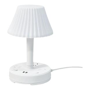 2024新款多功能台灯卧室床头灯小夜灯睡眠灯插排USB带插座一体式