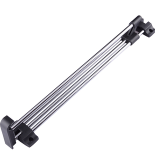 衣柜挂衣杆 顶装伸缩挂衣架推拉侧面挂衣器吊装衣柜挂杆五金配件