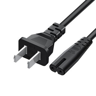 适用佳能Canon打印机两孔电源线TS3480BW连接线TS308延长8字双圆口2芯3380加长3/5/10/15米TS5380t TS8380t短